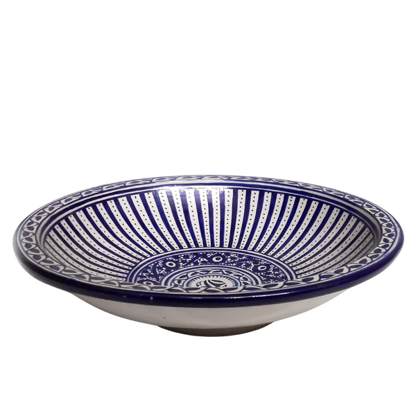 Moroccan plate "Beldi" blue Ø:35cm