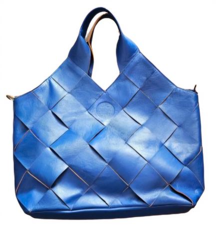 Ledertasche Blau