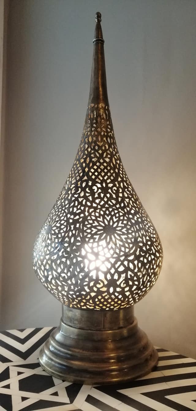 Floor lamp Maroc brass 53cm