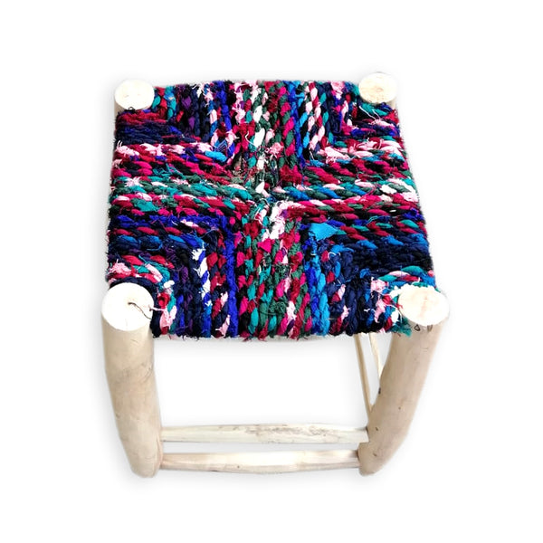 Moroccan stool | Colorful | 41cm