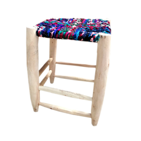 Moroccan stool | Colorful | 41cm