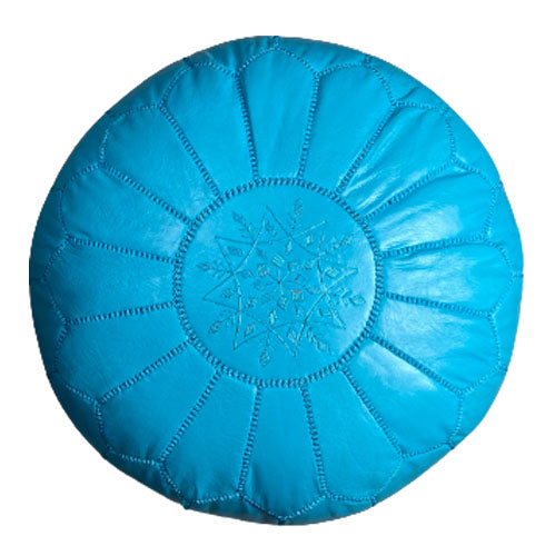 Lederpouf Azur 50cm